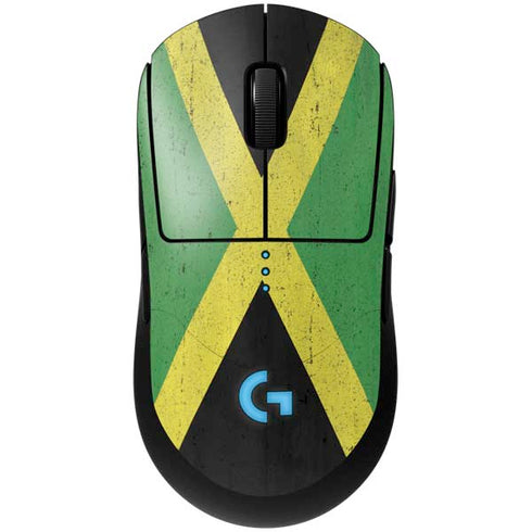 Jamaica Flag Distressed G Pro Wireless Gaming Mouse Skin